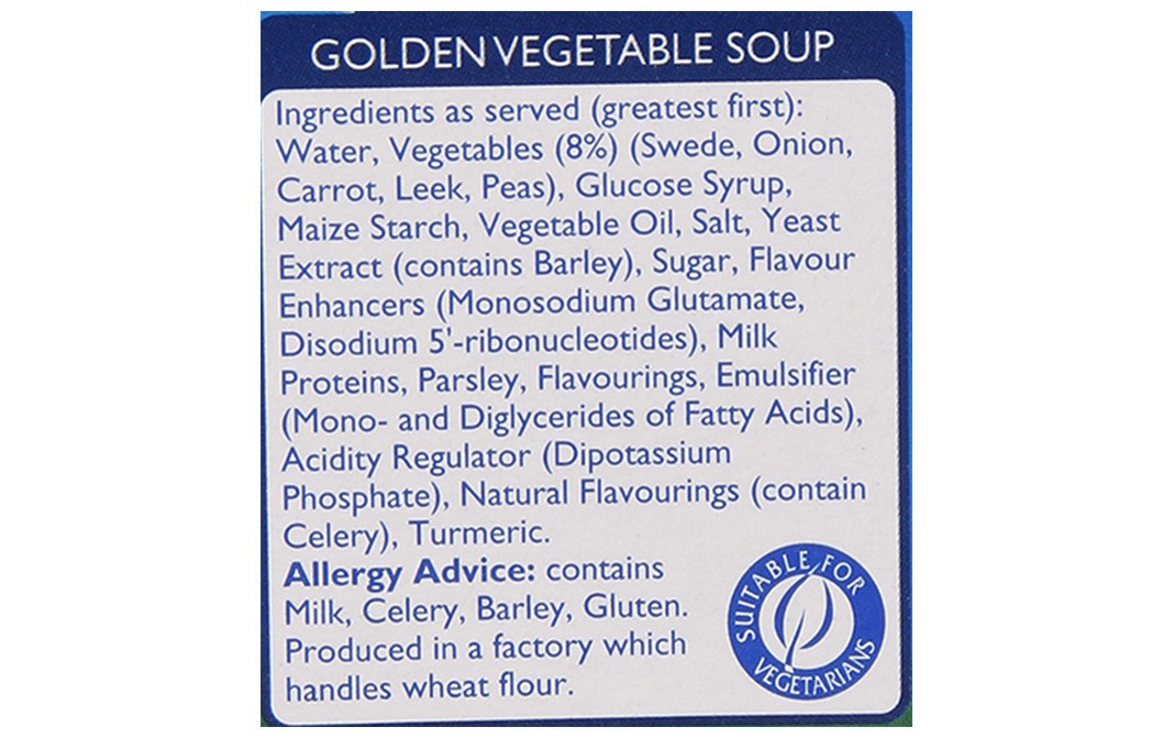 Batchelors Cup a Soup Golden Vegetable   Box  51 grams